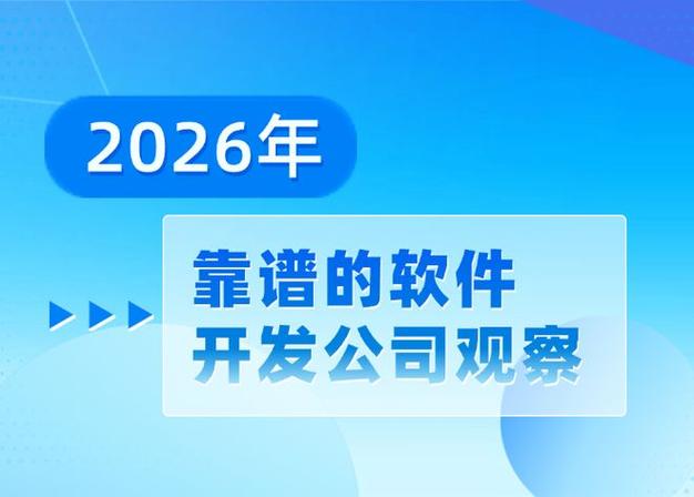 2026年靠谱的软件开发公司观察:技术能力,项目经验与服务类型分析